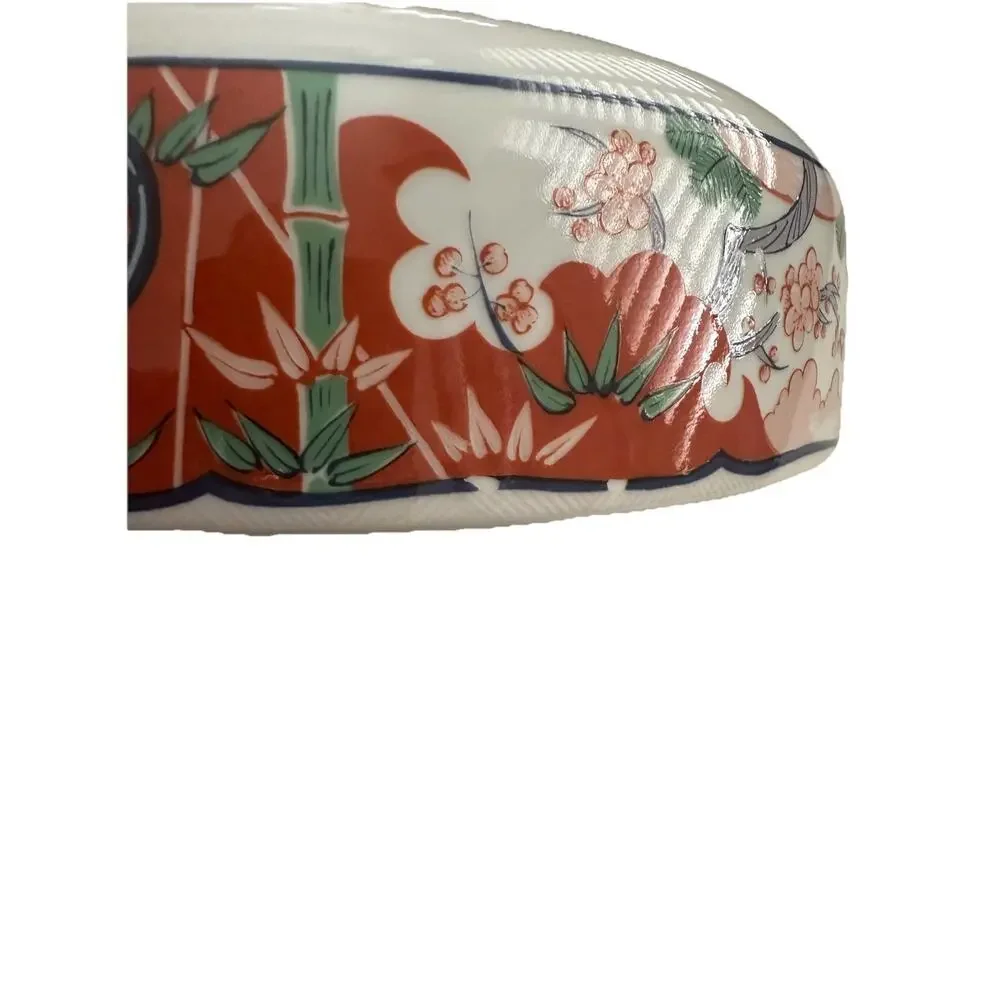 Vintage Georges Briard Heirloom Imari Fine China Large Serving Bowl Oriental 10" - Picture 10 of 16